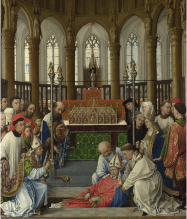 L’exhumation de saint Hubert, par Roger de Le Pasture (env. 1440)
